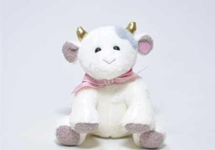 Peluche Vaca Blanca